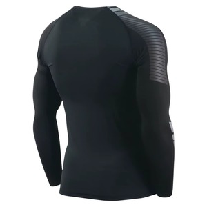 Conjunto de ropa de compresión para hombre, conjunto deportivo moldeador de cuerpo para gimnasio con tela elástica transpirable, traje de compresión para correr y entrenar - Product Image 4