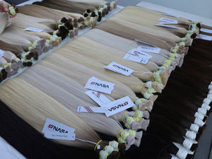 ผมต่อแบบหนา100กรัมสีเข้ม12นิ้วผมแบบผู้บริจาคเดี่ยว - Product Image 5