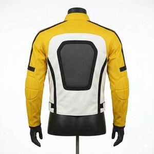 Men's Real Leather Motorcycle <b>Racing</b> <b>Jacket</b> with Armor Protection Windproof Custom Made Sportswear Motorbike <b>Jackets</b> - Product Image 3