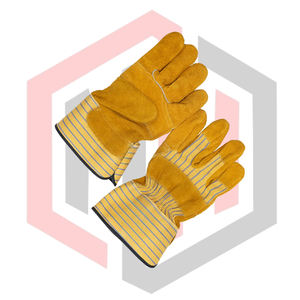 Guantes Reforzados de Cuero para Trabajo de Construcción, Resistentes al Fuego, Antidesgarro, Sin Silicona, Sin Polvo, Transpirables, Anti-Calor - Product Image 2
