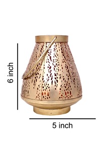 Lámpara de Vela Metálica Hecha a Mano Estilo Marroquí Vintage para Uso en Interiores, Exteriores, Hogar, Jardín y Bodas - Product Image 6