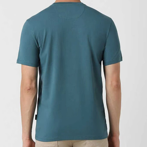 เสื้อยืดผู้ชายสไตล์วินเทจฤดูร้อน คอกลม แขนสั้น ลายเรียบ สไตล์ลำลองแนวสตรีท แห้งเร็ว - Product Image 6