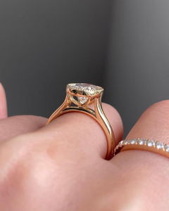 2.5 CT Oval Cut Moissanite IGI Certified Engagement <b>Ring</b> 925 <b>Silver</b> Stackable Milgrain Bezel <b>Solitaire</b> <b>Ring</b> Mother's Rhodium - Product Image 3