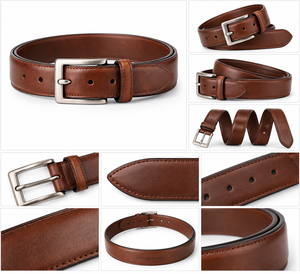 Cinturones de Cuero de Moda al por Mayor para Hombre, Cinturones de Diseñador de Cuero Genuino de Primera Calidad, Hebilla Personalizada, Marca Privada - Product Image 4