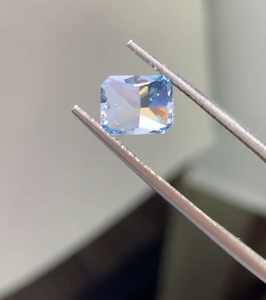 Diamantes sueltos de corte Asscher radiante y de forma elegante para engaste en joyería, de 1 a 5 quilates, diamante azul cultivado en laboratorio. - Product Image 6