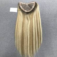 Topper respirant en cheveux humains naturels, système de remplacement pour femmes, couverture indétectable pour cheveux clairsemés, mono-topper