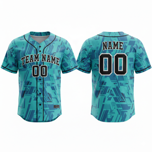 Uniforme de Béisbol Personalizado con Impresión por Transferencia de Calor, Ropa Deportiva de Poliéster Transpirable de Alto Rendimiento, Tallas Grandes para Adultos, Parte Delantera - Product Image 2