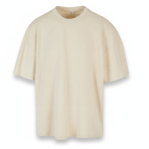 เสื้อยืดคอตตอนผู้ชายไซส์ใหญ่ แขนสั้น คอกลม สีพื้น ผ้าเจอร์ซีย์ถัก ย้อมสีเรียบ ทรงปกติ ความยาวปกติ - Product Image 1