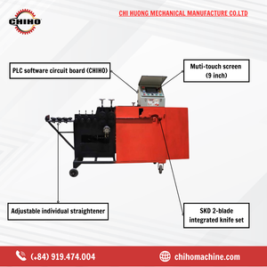 เครื่องดัดโลหะ CNC ขนาดเส้นผ่าศูนย์กลาง5-14มม. ควบคุมอัตโนมัติเครื่องดัดเหล็ก - Product Image 5