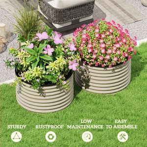 Fioriere e Vasi da Giardino Zincati per Decorazioni Esterne - Product Image 1