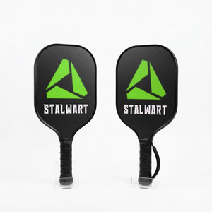 Raquette de pickleball Stalwart, forme standard, sans bordure, noyau en bois de peuplier à 40 trous, poignée antidérapante de 16 mm, légère, durable, imperméable - Product Image 3