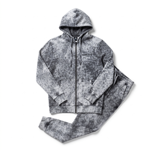 Men's Regular Fit Men Acid Wash Hoodie <b>Jogger</b> <b>Set</b> Winter Fitness Running Tracksuit Casual Athletic Clothing Outfit - Product Image 4