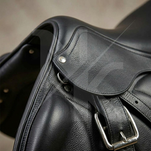 Selle de dressage anglaise professionnelle en cuir naturel souple de qualité supérieure, provenant du Pakistan - Product Image 4