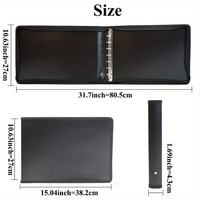Carpeta Archivadora de Cheques NEXXGEN de 7 Anillos, Capacidad para 600 Cheques, para Hojas de 9" x 13", Carpeta Impermeable de PP con Impresión Digital UV y Cierre