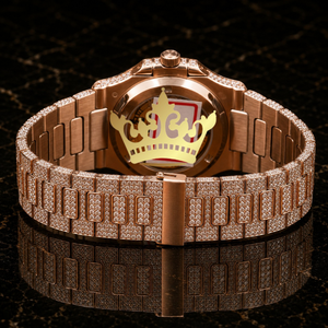 Wholesale Moissanite Diamond Watch Men Full Pave VVS Stone Bracelet Watch - Product Image 4