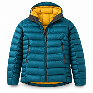 OEM Mens Winter Puffer Jacket Hooded Quilted <b>Padded</b> <b>Coat</b> Warm Outdoor Travel Outerwear Zipper Pockets Custom Logo Outdoor Jacket - Product Image 1