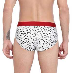 Oem Service Wholesale Plus Size Breathable Knitted <b>Polyester</b> Bamboo Customized Logo Waist <b>Boxers</b> Briefs Underwear for Men - Product Image 6