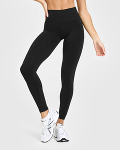 Comfortable Lightweight Breathable Spandex/Nylon Activewear Workouts Casual Wear Solid Women's High Waist Flared Yoga <b>Dance</b> - Product Image 5