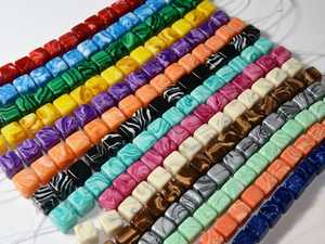 BOBOHOO Perles rondes en verre facetté couleur unie, style lampwork, pour bijoux DIY, vente chaude - Product Image 2