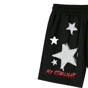 2026 Men's Custom Letter Printing Drawstring Pockets <b>Mid</b> Waist High Quality Breathable Comfortable 100% Cotton ODM Casual Shorts - Product Image 6