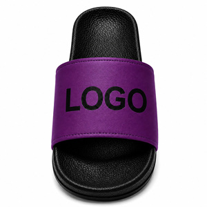 Sandalias Personalizadas con Logotipo Morado |   Sandalias Unisex de EVA Cómodas |   Pantuflas Personalizadas para Playa, Baño, Interiores y Exteriores |   OEM - Product Image 1