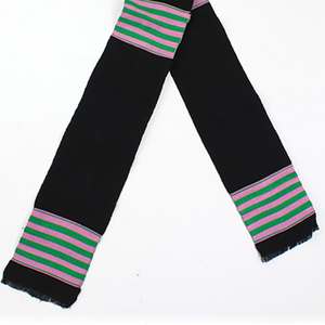 Ensemble bonnet et écharpe en jacquard Kente de qualité supérieure, hiver, 100% acrylique, unisexe, couleurs et tailles personnalisées - Product Image 6