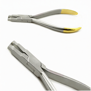 Dental Orthodontic TC <b>Bracket</b> Removing Plier Straight Ligature <b>Angled</b> Serrated Tips 3-Jaw Ergonomic Manual Clinical CE Surgical - Product Image 2