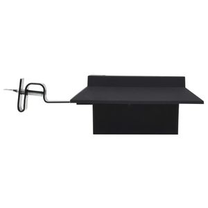 Juego de 12 Lámparas Solares de Pared para Exteriores, Compactas, de Plástico y Metal Negro - Product Image 4