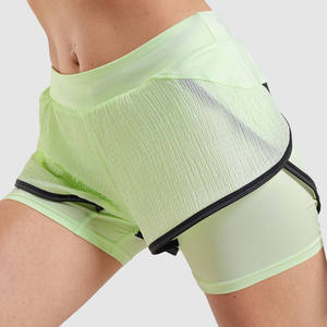 Women's Sportswear Gym Board Shorts Breathable High <b>Elasticity</b> Seamless Scrunch Butt Workout Yoga Quick Dry Eco-Friendly - Product Image 3