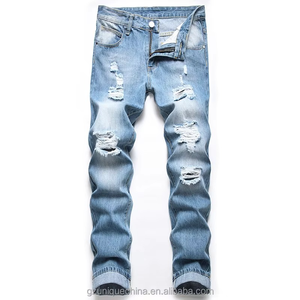 กางเกงยีนส์ผู้ชายทรงสลิมฟิตราคาส่งถูกจากดีไซเนอร์แฟชั่น - Product Image 4