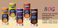 SUPREMEO Snacks de maïs semi-mous, saveur Tom Yam Mala épicée, certifiés Halal, sans gluten, prêts à consommer, Malaisie