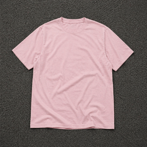 OEM Plain Drop Shoulder Loose Fit Men's Streetwear Tee Custom 240gsm Heavyweight 100% Cotton Blank T-<b>Shirt</b> - Product Image 6