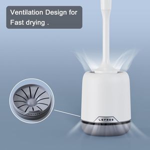 Lefree Portascopino WC in Silicone con Manico Antiscivolo e Setole Morbide in TPR - Set Spazzola per Pulizia Bagno - Product Image 3