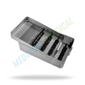 Bandeja de Esterilización para Microcuretas, Bandeja de Esterilización para Instrumentos Quirúrgicos, Bandeja de Almacenamiento para Microinstrumentos, Bandeja para Autoclave - Product Image 1