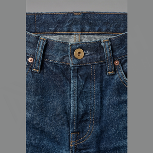 Jean en denim coupe droite délavé foncé pour homme, taille haute, coupe classique, en coton, style décontracté, pantalon d'automne - Product Image 4