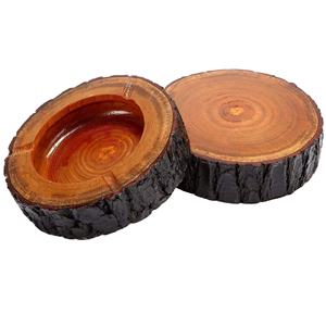 Unique Wooden <b>Tree</b> bark Ashtray Handcrafted Natural Design Perfect for Smokers Stylish and Functional Ideal for Home Office - Product Image 1