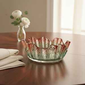 ชามขนมเรซิ่นทำมือ ชามผลไม้เรซิ่นทำมือแบบลึกพร้อมลายหิน - Product Image 5