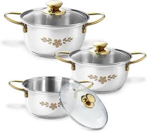 Olla de Cocina Antiadherente Premium de Acero Inoxidable con Tapa, Olla Resistente al Calor para Sopa, Utensilios de Cocina para el Hogar - Product Image 4