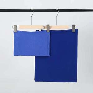 Women Solid Color Polyester Hijabs Lightweight Square <b>Scarves</b> for Daily Wear All Seasons - Product Image 5