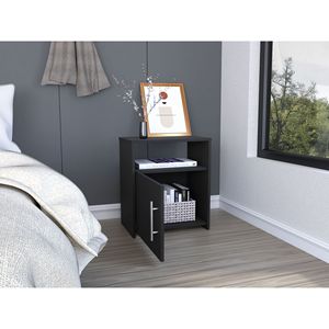 Comodino Cuarzz One Cabinet con finitura nero wengue - Product Image 4