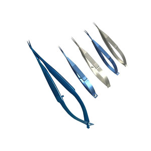 Micro-ciseaux chirurgicaux TC Castroviejo 12 cm en carbure de tungstène, outil de microchirurgie de haute précision, instruments chirurgicaux - Product Image 1