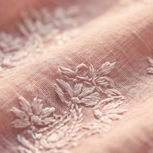 Women's Floral Fantasy <b>Suit</b> Set with Handmade <b>Chikankari</b> Work - Product Image 2