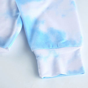 Sweat à capuche court pour femme, manches longues, imprimé abstrait, tricoté en polyester, décontracté, pour le printemps - Product Image 5