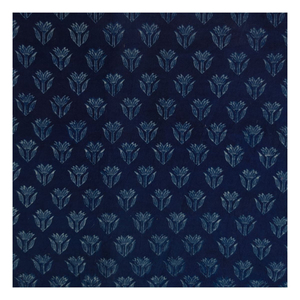 Tay khối in Batik Indigo Paisley vải để bán - Product Image 5