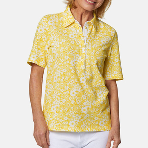 Chemises polo pour femmes de haute qualité, services OEM, étiquettes personnalisées multicolores, chemises polo pour femmes à sublimation à bas prix - Product Image 1