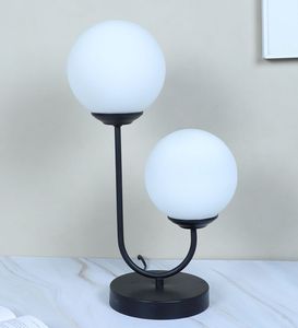 Lampe de table à double boule en métal, commande tactile, rechargeable, LED, lampe de chevet - Product Image 1