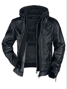 เสื้อแจ็คเก็ตหนังสีดำลายโลโก้ Rammstein - Product Image 3