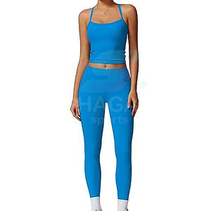 Conjunto de ropa de yoga con spandex flexible para mujer - Product Image 6