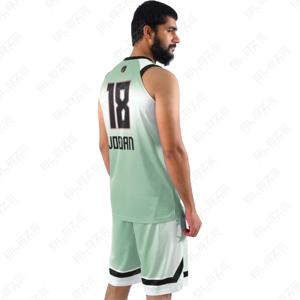 Blaze Fight Wear Basketball Uniforme Unisexe Adulte Haute Qualité Personnalisable Respirant Basketball Jersey Shorts Plus La Taille - Product Image 2