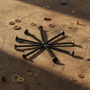 Vis à cloison sèche PDC Modèle 9 en acier inoxydable/acier au carbone classe 8.8, filetage standard, pointe de perçage, autoperceuse, tête bombée/à cornet - Product Image 1